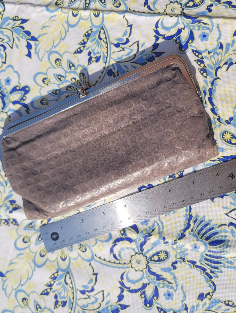 Hobo Lauren Double Frame Leather Clutch - Picture 8 of 12